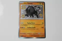 Paldean Tauros 172/091 2024 S&V Paldean Fates Pokemon Card Shiny Holo Rare - Nm - Image 1