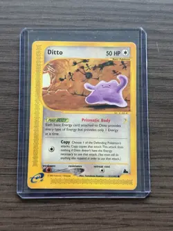 💥 Pokemon TCG Ditto 51/144 Non Holo E-Series Skyridge 2003 Vintage Card - Image 1