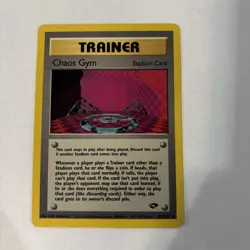 Pokemon TCG 2000 Gym Challenge Set: Chaos Gym 102/132 Rare Trainer Card - LP/NM - Image 1