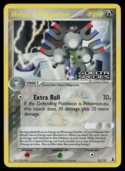 Pokemon Card - Holon's Magneton Delta Species Stamped 22/113 Reverse Holo - Image 1