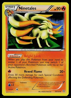 Pokemon Card - Ninetales Dragons Exalted 19/124 Holo Rare - Image 1
