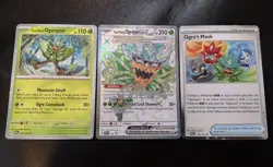 Teal Mask Ogerpon ex SVP166 Black Star Promo + Cosmos Holos Pokemon Card Set NM - Image 1