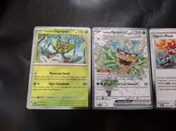 Teal Mask Ogerpon ex SVP166 Black Star Promo + Cosmos Holos Pokemon Card Set NM - Image 2