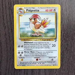 Pidgeotto 028/130 Base Set 2 Regular MP Pokemon Card TCG Vintage WOTC - Image 1