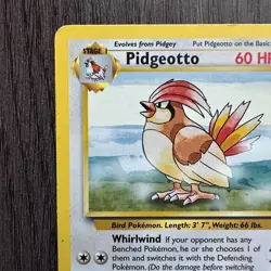 Pidgeotto 028/130 Base Set 2 Regular MP Pokemon Card TCG Vintage WOTC - Image 2