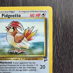 Pidgeotto 028/130 Base Set 2 Regular MP Pokemon Card TCG Vintage WOTC - Image 3