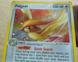 Pidgeot 10/112 Rare Holo FireRed & LeafGreen Set Pokemon Card MP - Image 2