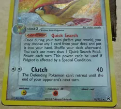 Pidgeot 10/112 Rare Holo FireRed & LeafGreen Set Pokemon Card MP - Image 3