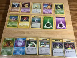 1999 Pokemon Base Set Mixed Lot of 10 Cards+ Bonus 6 1996 Japanese Pocket Rocket - Image 1