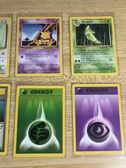 1999 Pokemon Base Set Mixed Lot of 10 Cards+ Bonus 6 1996 Japanese Pocket Rocket - Image 5