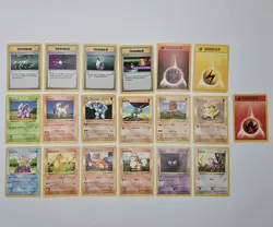 19 Vintage Pokemon Card Lot | SHADOWLES Base Set | Charmander | Squirtle | Rare - Image 1