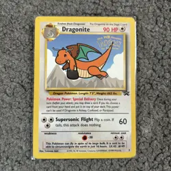 Dragonite Pokemon Card Black Star Promo Set #5 Movie Release WB Stamped - Image 1