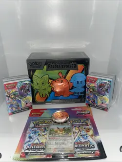 Pokemon Sealed Lot Paldea Evolved ETB Journey Together Prismatic Evolutions - Image 1
