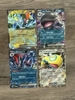 4 Card LOT Journey Together DOUBLE RARE Pokemon TCG NM EX Bundle Holo - Image 1