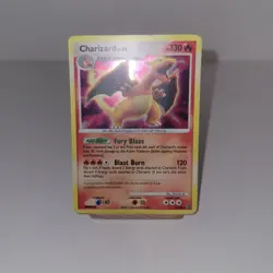 Charizard 3/132 Holo Rare Secret Wonders Pokemon TCG Card Poor Damaged Scuffed - Image 2
