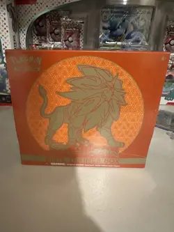 Pokemon Sun and Moon Base Set Solgaleo Elite Trainer Box ETB New Factory Sealed - Image 1