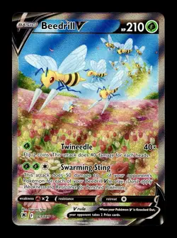 [NM] Beedrill V Alternate Full Art 161/189 English Astral Radiance Pokemon - Image 1