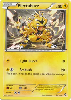 Pokemon - Electabuzz - 29/111 - Common - XY - Furious Fists - NM - Image 1