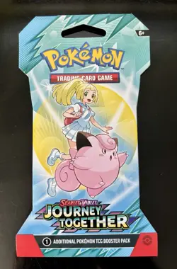 Pokemon Journey Together Scarlet & Violet Sleeved Booster Pack (Random Pack Art) - Image 1