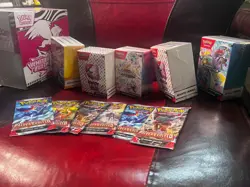 Pokemon TCG Lot White Flare ETB 2x 151 Bundles Surging Sparks Prismatic Journey - Image 1