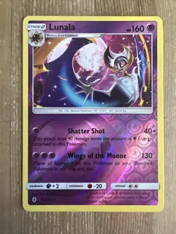 Pokemon TCG Lunala Sun & Moon: Guardians Rising 61/145 Reverse Holo Rare NM - Image 1