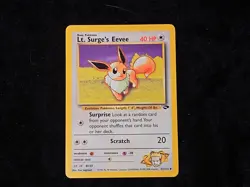Lt. Surge's Eevee Gym Challenge Set Regular Pokemon TCG Lightly Played - Image 1