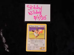 Lt. Surge's Eevee Gym Challenge Set Regular Pokemon TCG Lightly Played - Image 3