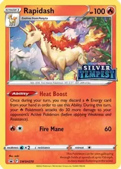 LP Pokemon Rapidash - SWSH270 - SWSH Black Star Promos Lightly Played SWSH Black - Image 1