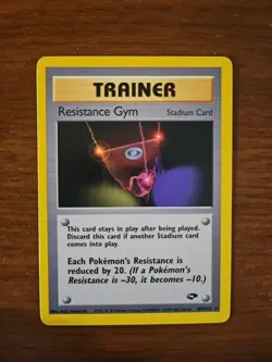Pokemon Gym Challenge - 109/132 RESISTANCE GYM, Unlimited Rare - Image 1