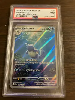 2023 POKEMON MEW EN-151 ILLUSTRATION RARE #171 WARTORTLE PSA 9 #171 - Image 1