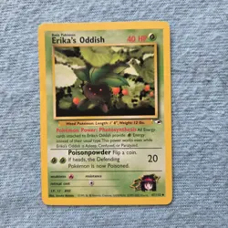 Pokemon TCG Erika's Oddish Gym Heroes 47/132 Regular Unlimited Uncommon - Image 1