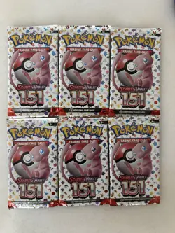 Pokemon TCG 151 Sealed Booster Packs Lot Of 6 - Image 1