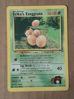 Pokemon Erika's Exeggcute 43/132 Gym Heroes NM-Mint See Picture - Image 1