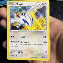 Pokemon Lugia TCG Black Star Promo Holo Rare XY156 (2016) LP - Image 2