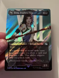 Fang, Fearless l'Cie U 0526 Surge Foil Borderless MTG Final Fantasy 2025 NM - Image 2