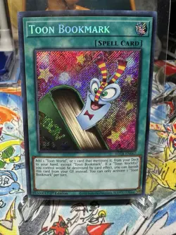 Yugioh Toon Bookmark BLCR-EN067 Secret Rare NM - Image 1