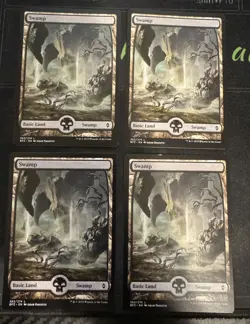Swamp 262 Full Art X4 Battle for Zendikar Magic the Gathering mtg - Image 1
