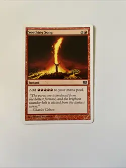 Seething Song 9th Edition (LP) MTG Playing Card - Image 1