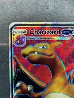 Pokemon Card - Charizard GX #SM60 Black Star Promo Full Art NM - Image 3