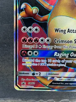 Pokemon Card - Charizard GX #SM60 Black Star Promo Full Art NM - Image 4