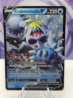 Crabominable V 076/264 Swsh08: Fusion Strike Holo - Pokemon Card - Image 1