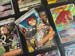 Pokemon Trainer Crispin TCG Full Art Holo Ultra Rare Card 164/142 NM Condition - Image 1
