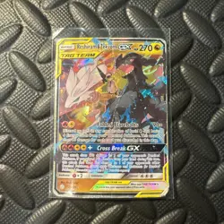 Reshiram & Zekrom GX Tag Team Full Art Holo Illustration Card 157/236 - DAMAGED - Image 1