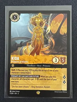 Disney Lorcana Into the Inklands Kida Protector of Alantis Legendary Rare Card - Image 1