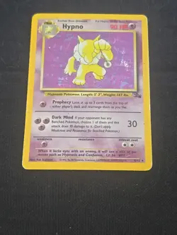 Hypno Fossil Holo Card 8/62 Unlimited Rare MP Condition - Image 2