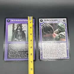 Lot of 2 Star Wars CCG Oversized Cards Vtg 1999 Decipher - Read Description #1 - Image 2