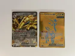 Pokemon Paradox Rift Card Lot of 2 EX Iron Leaves 176/131 Gholdengo 139/182 - Image 1