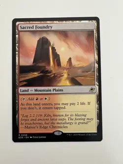 Sacred Foundry MTG Magic the Gathering Card NM Near Mint EOE - Image 1