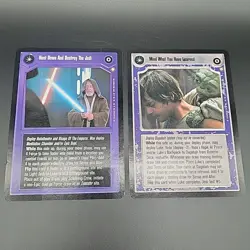 Star Wars CCG Lot of 2 Oversized Cards Vtg 1999 Decipher - Read Description #2 - Image 1