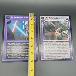 Star Wars CCG Lot of 2 Oversized Cards Vtg 1999 Decipher - Read Description #2 - Image 2